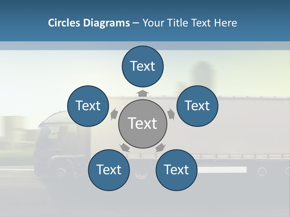 Seite Route Transport PowerPoint Template