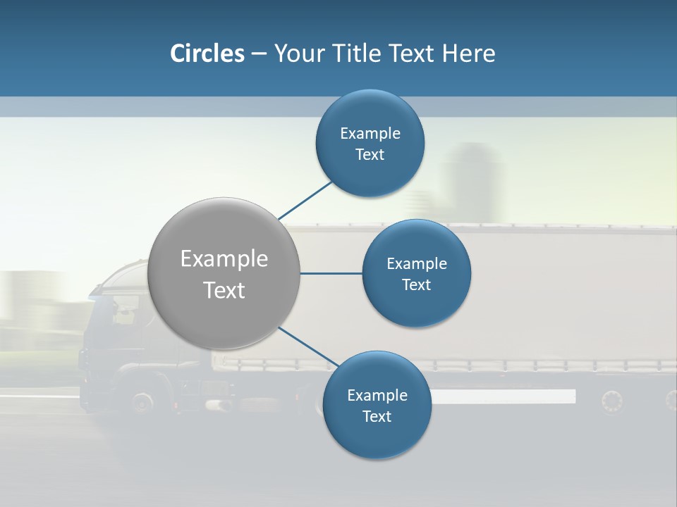 Seite Route Transport PowerPoint Template