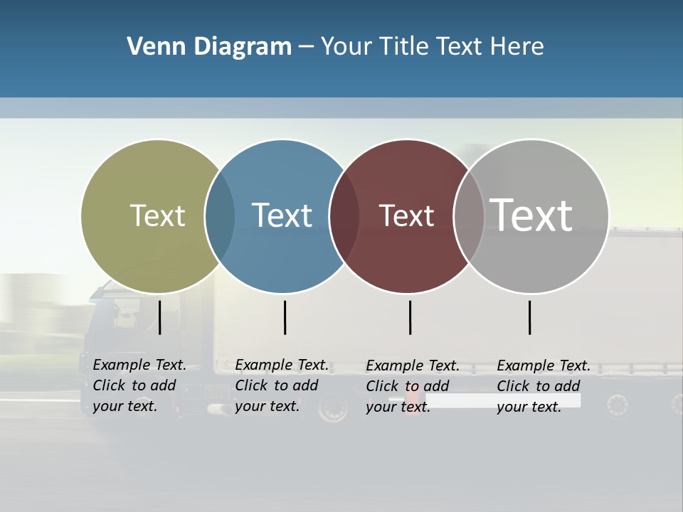 Seite Route Transport PowerPoint Template