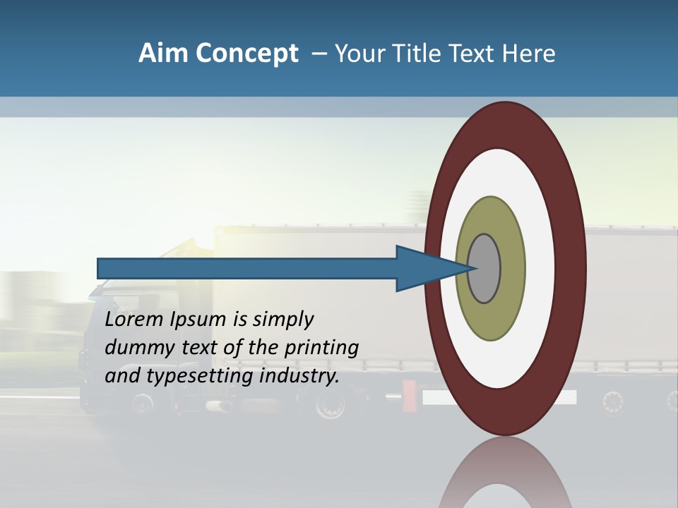 Seite Route Transport PowerPoint Template