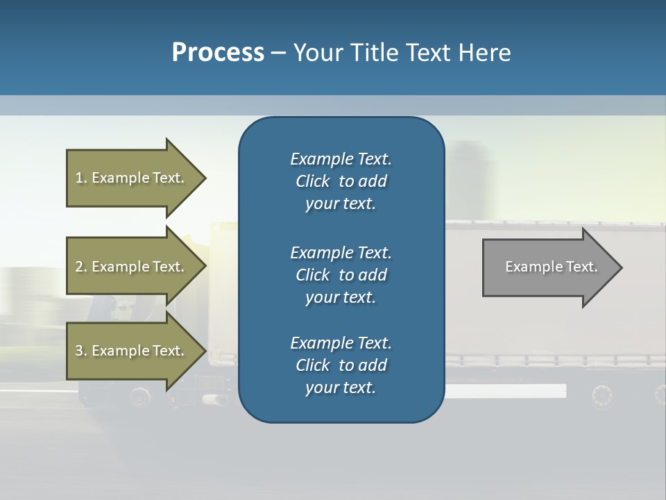 Seite Route Transport PowerPoint Template