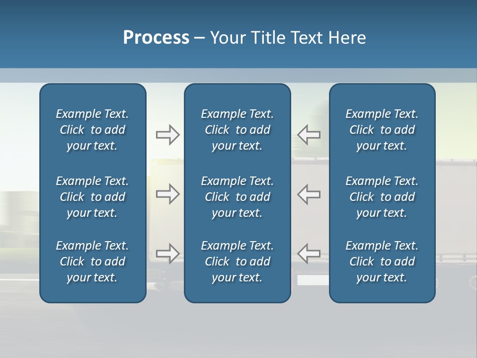 Seite Route Transport PowerPoint Template