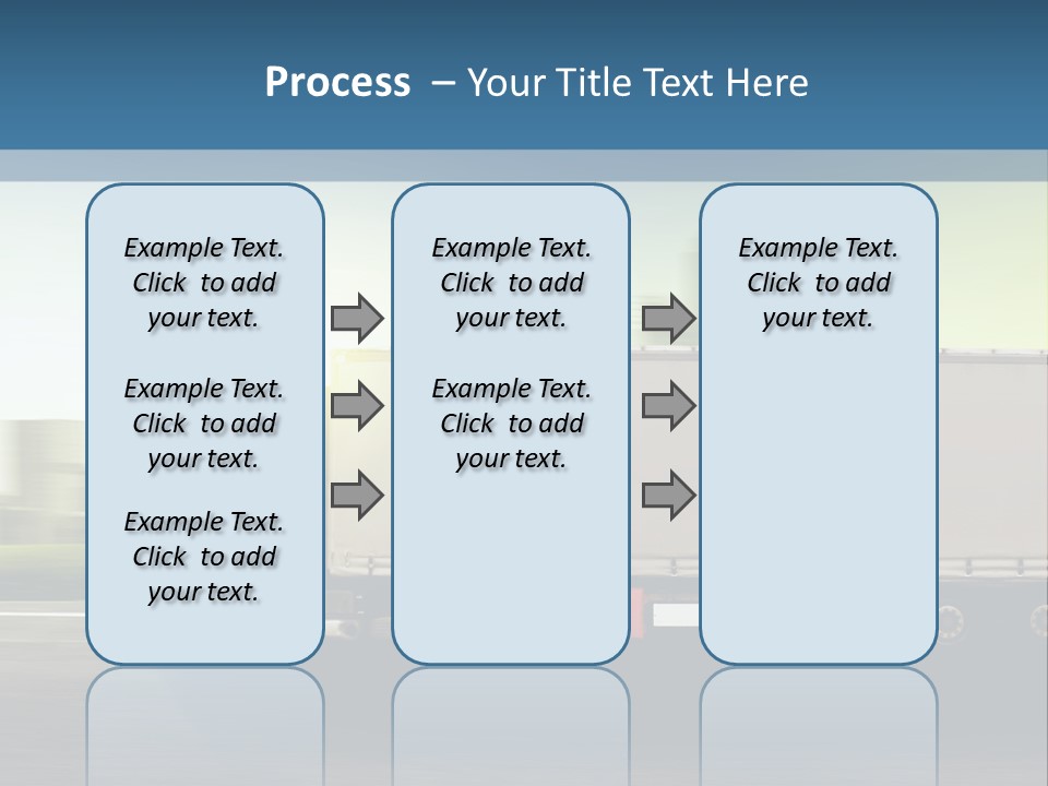 Seite Route Transport PowerPoint Template