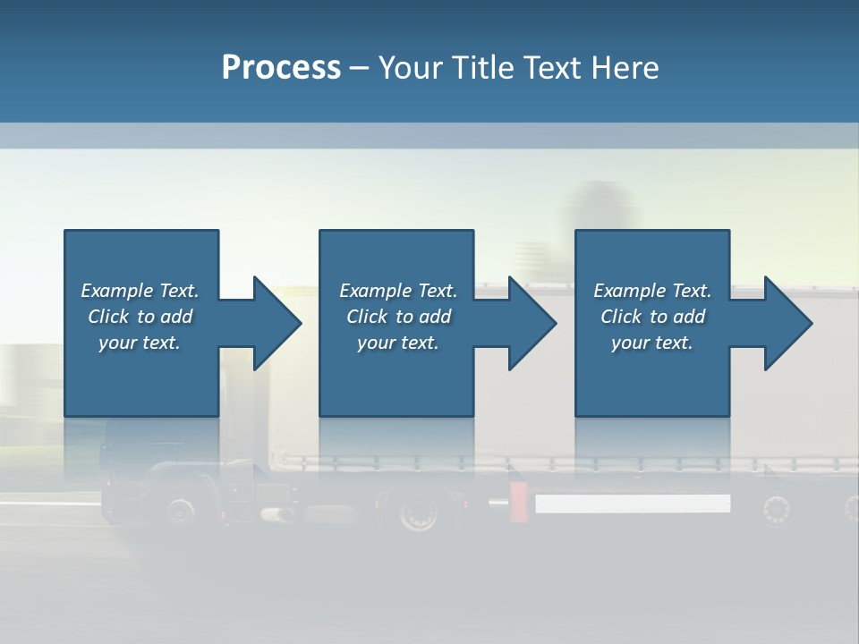 Seite Route Transport PowerPoint Template