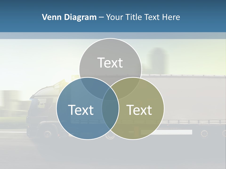 Seite Route Transport PowerPoint Template