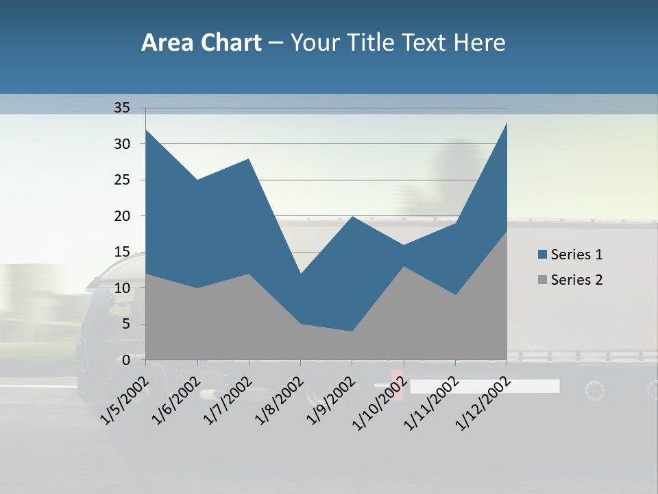 Seite Route Transport PowerPoint Template