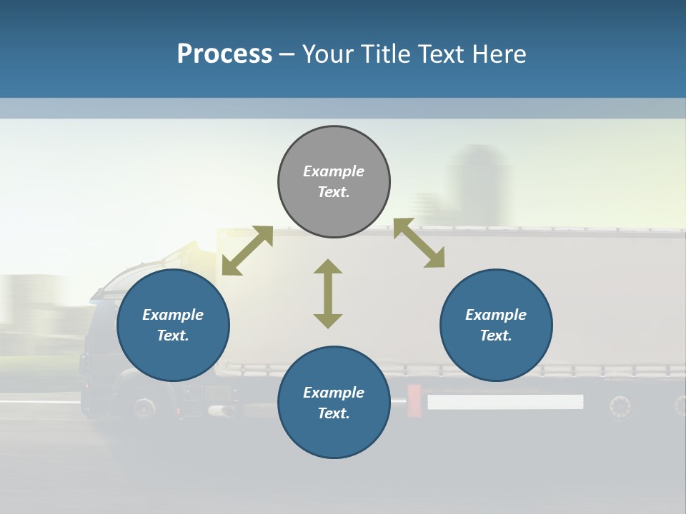 Seite Route Transport PowerPoint Template