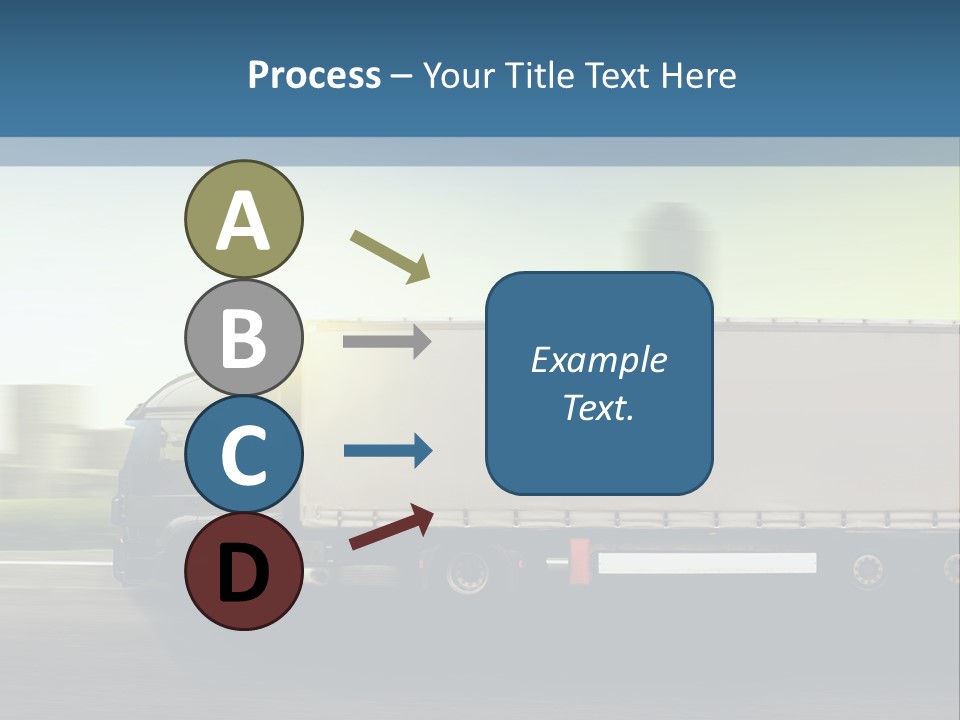 Seite Route Transport PowerPoint Template