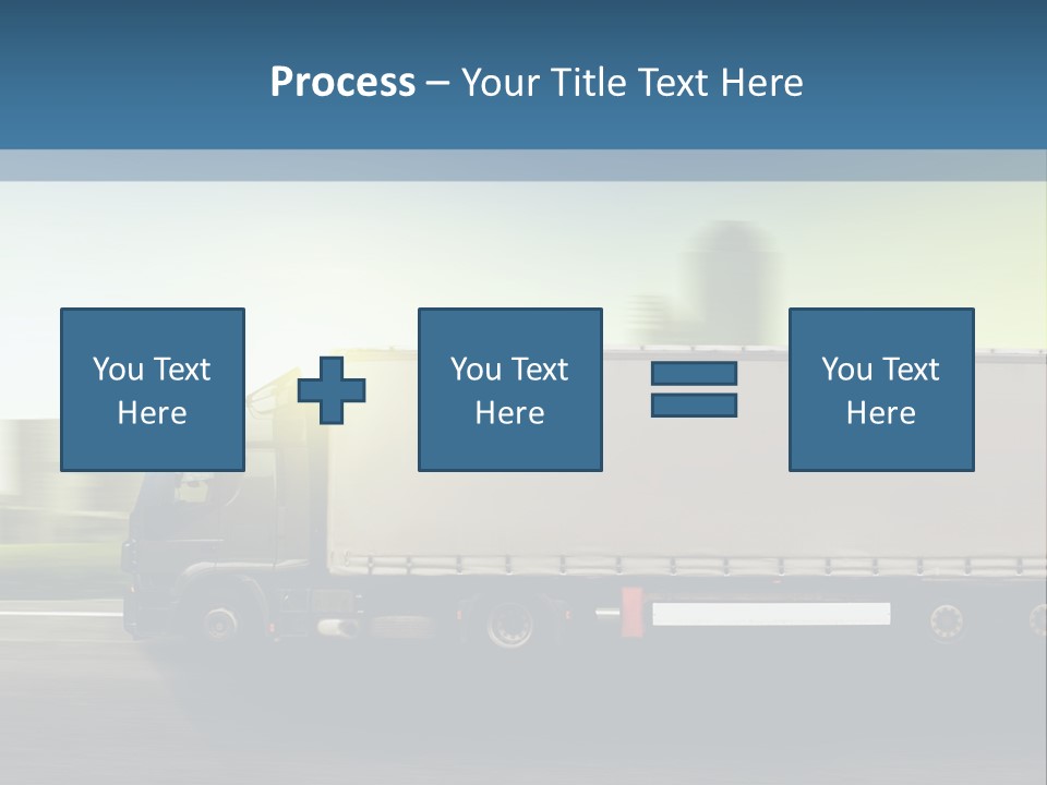 Seite Route Transport PowerPoint Template