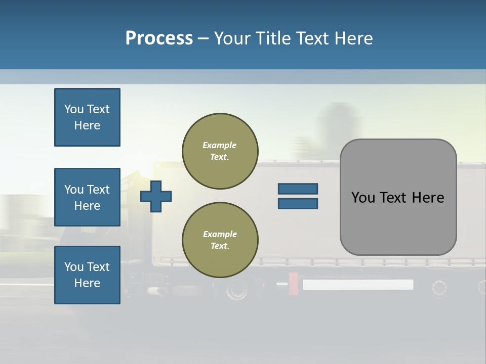 Seite Route Transport PowerPoint Template