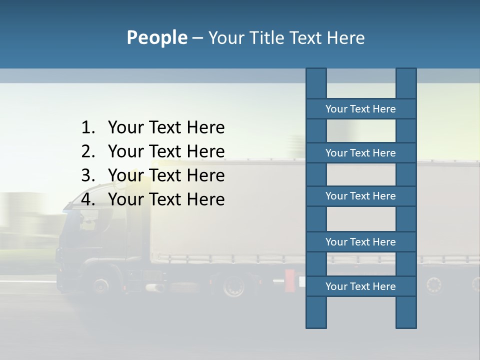 Seite Route Transport PowerPoint Template