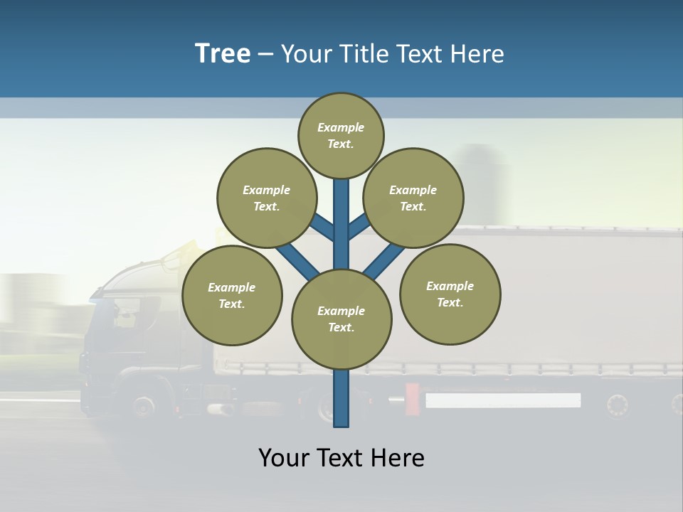 Seite Route Transport PowerPoint Template