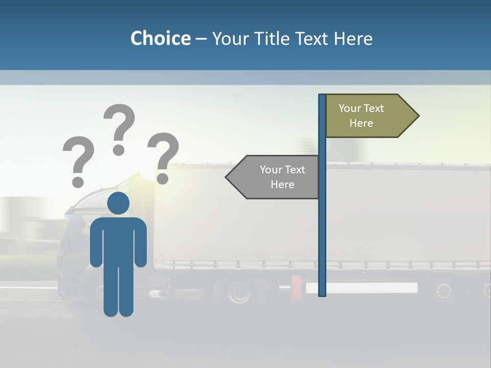 Seite Route Transport PowerPoint Template
