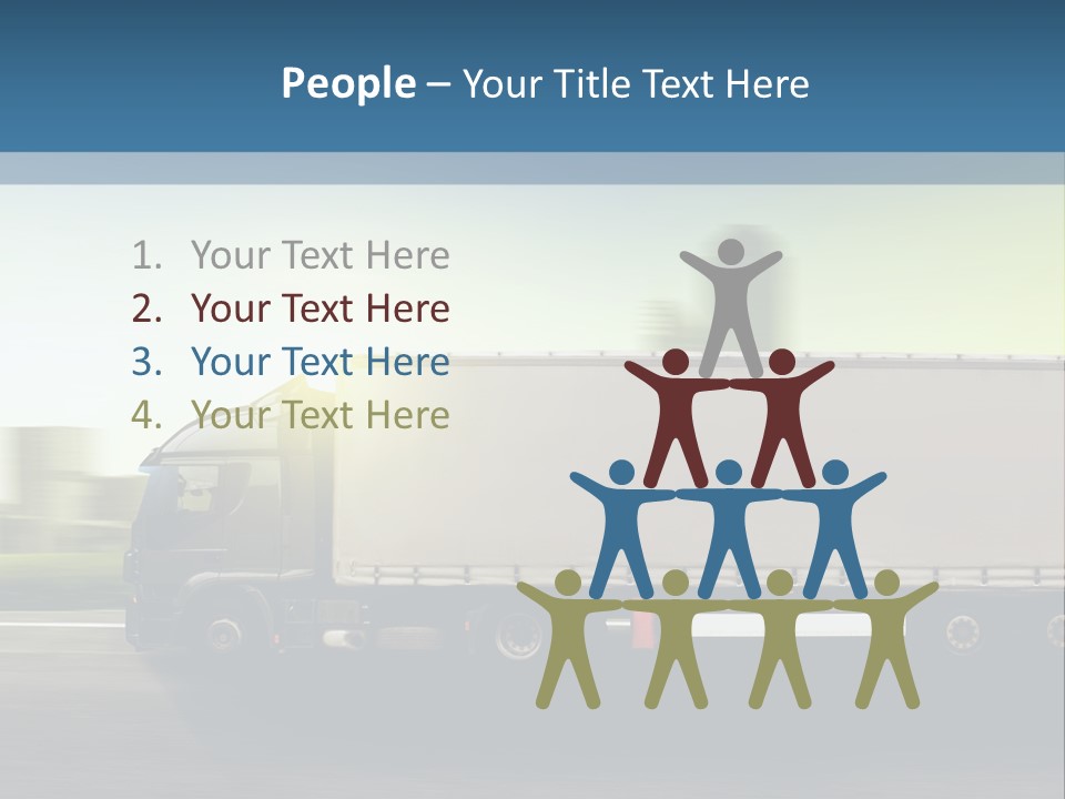 Seite Route Transport PowerPoint Template