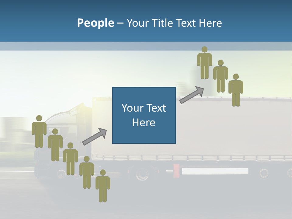 Seite Route Transport PowerPoint Template