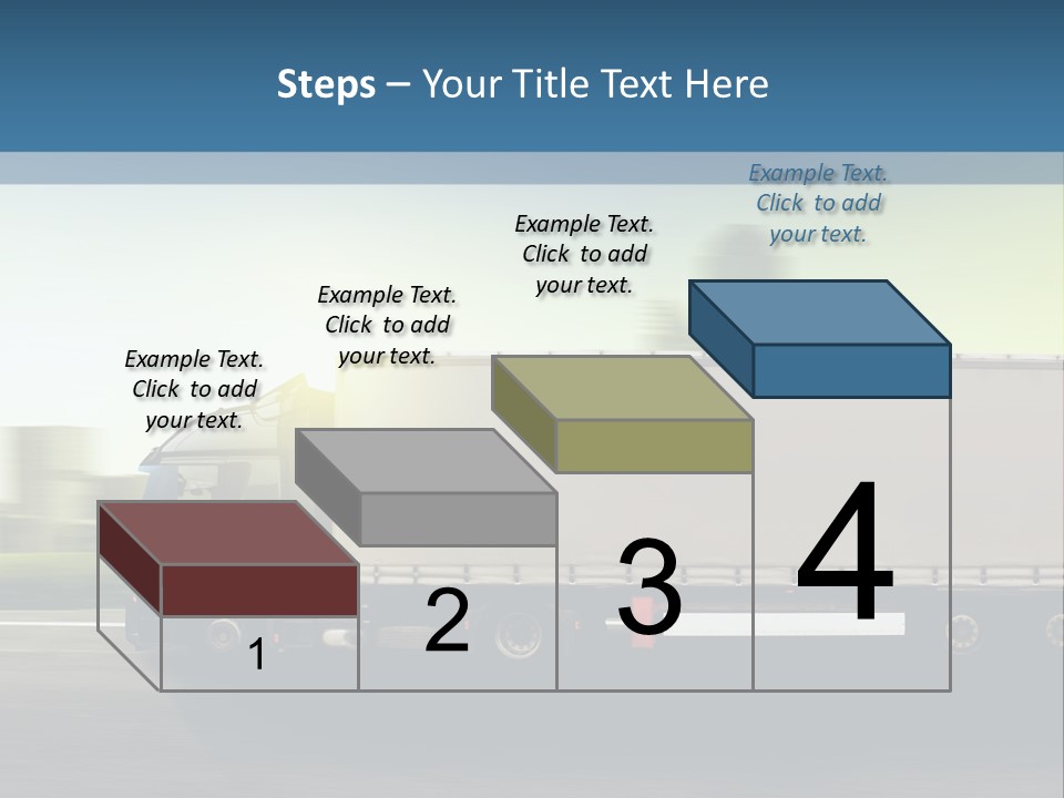 Seite Route Transport PowerPoint Template