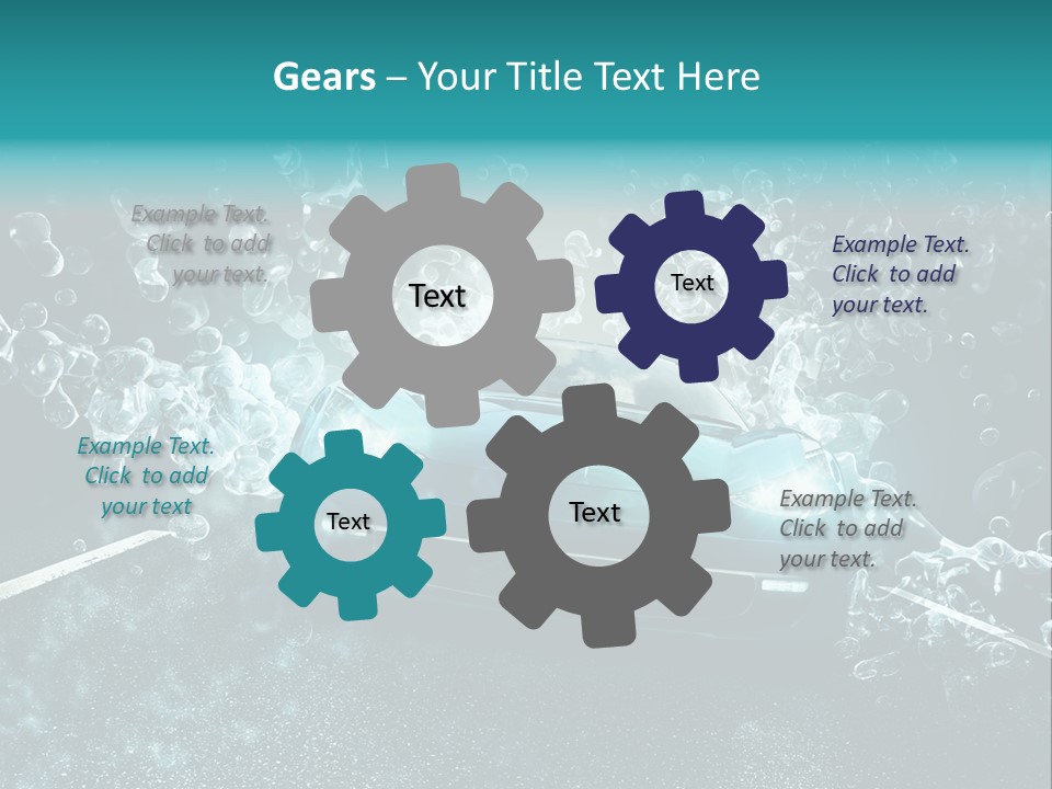 Waschanlage Veredelung Reinigen PowerPoint Template