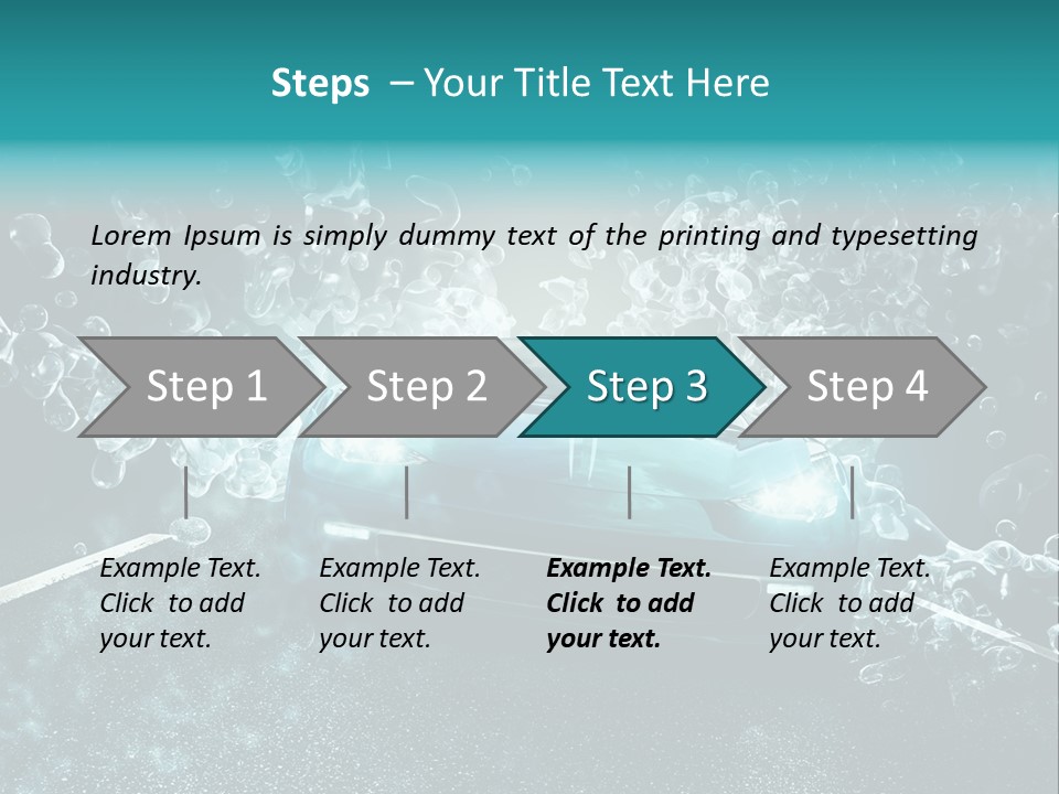Waschanlage Veredelung Reinigen PowerPoint Template