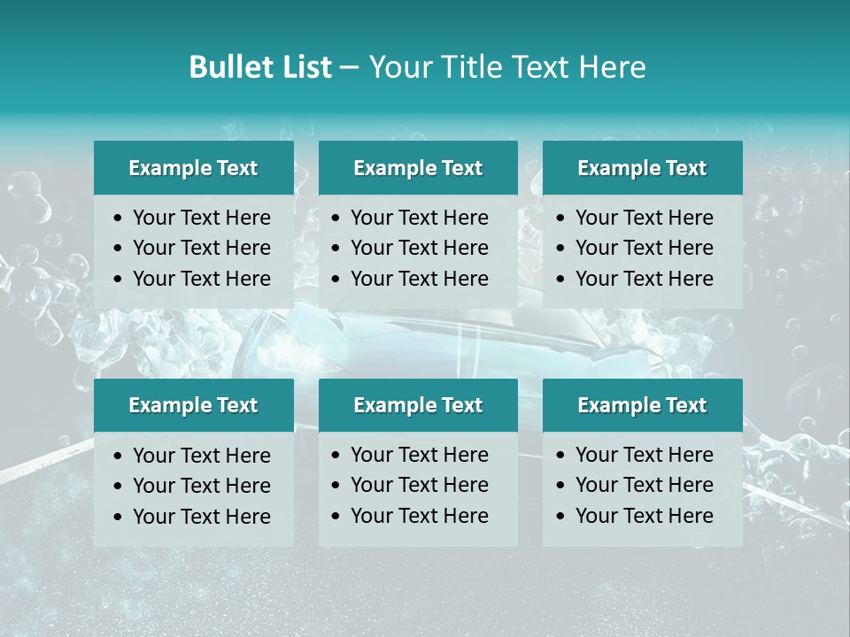 Waschanlage Veredelung Reinigen PowerPoint Template