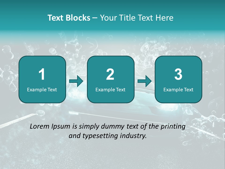 Waschanlage Veredelung Reinigen PowerPoint Template