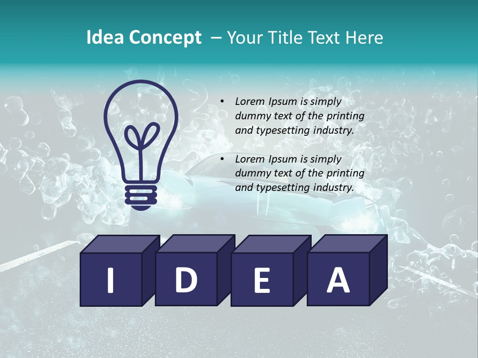 Waschanlage Veredelung Reinigen PowerPoint Template