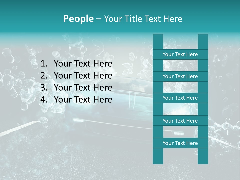 Waschanlage Veredelung Reinigen PowerPoint Template