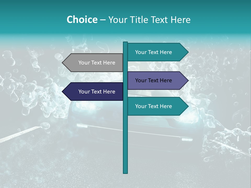 Waschanlage Veredelung Reinigen PowerPoint Template