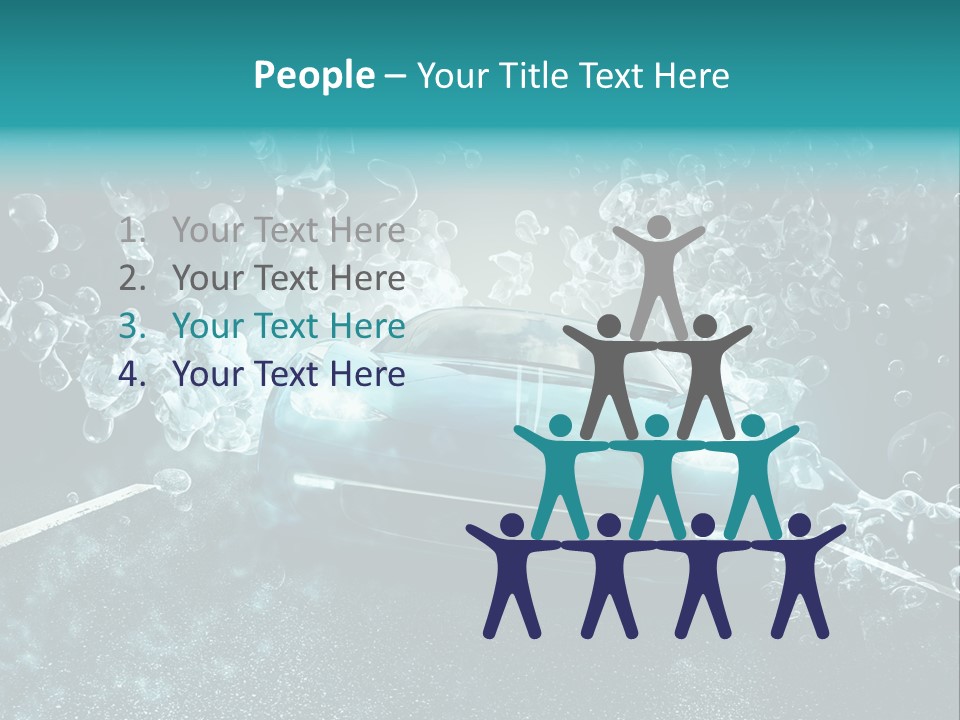 Waschanlage Veredelung Reinigen PowerPoint Template