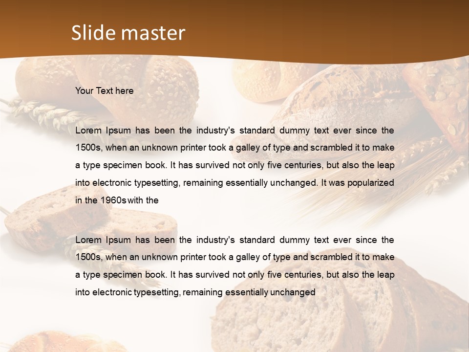 Kromka Chleba Kuchnia Zio PowerPoint Template