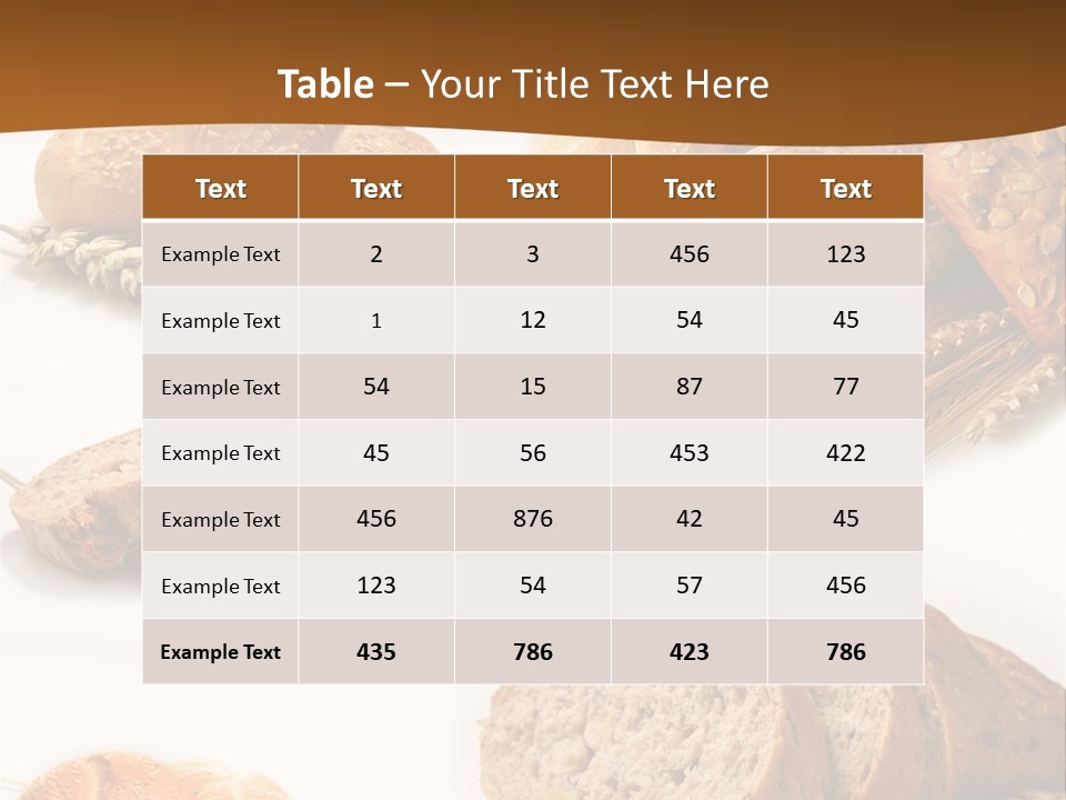 Kromka Chleba Kuchnia Zio PowerPoint Template