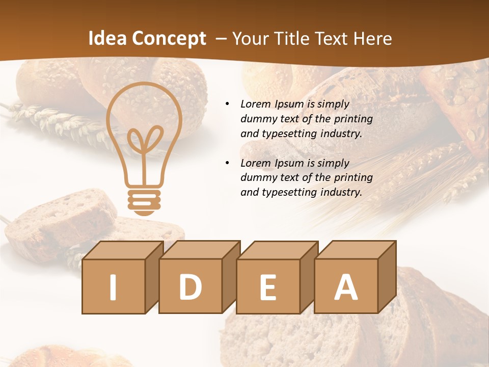 Kromka Chleba Kuchnia Zio PowerPoint Template