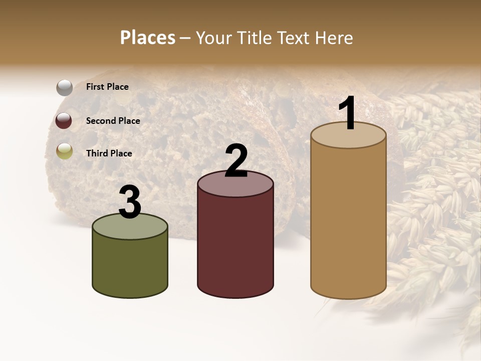 Natura Pola Kromka Chleba PowerPoint Template