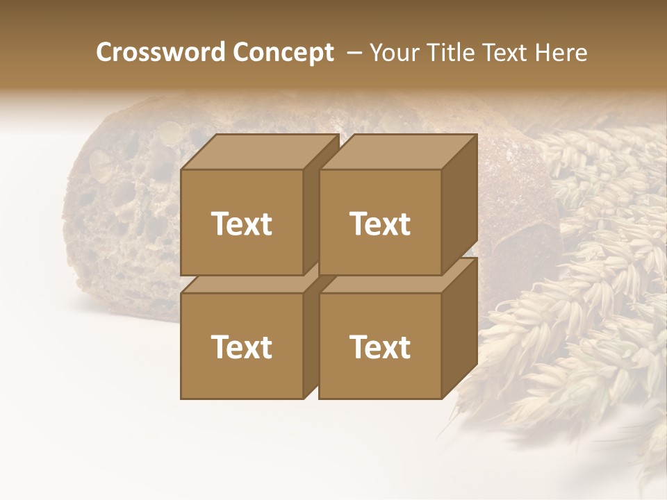 Natura Pola Kromka Chleba PowerPoint Template