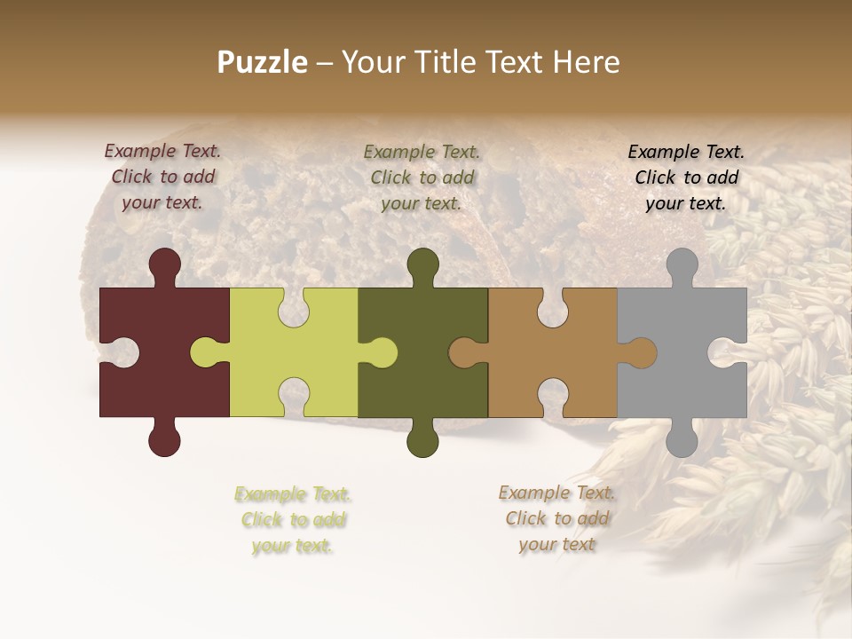 Natura Pola Kromka Chleba PowerPoint Template