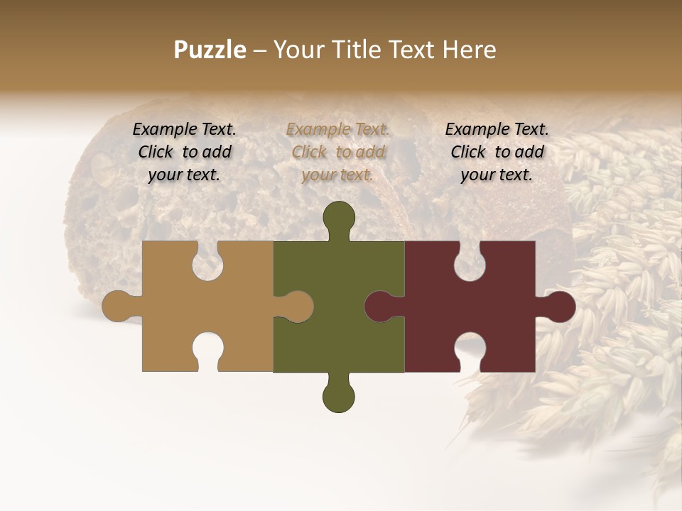 Natura Pola Kromka Chleba PowerPoint Template