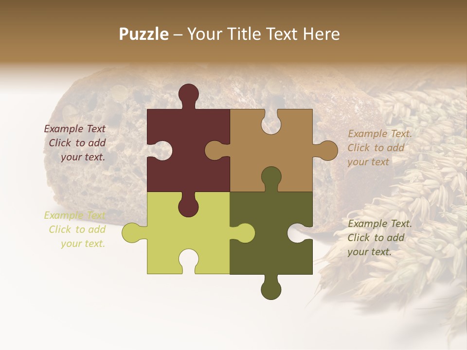 Natura Pola Kromka Chleba PowerPoint Template