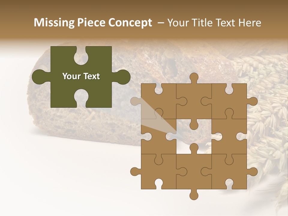 Natura Pola Kromka Chleba PowerPoint Template