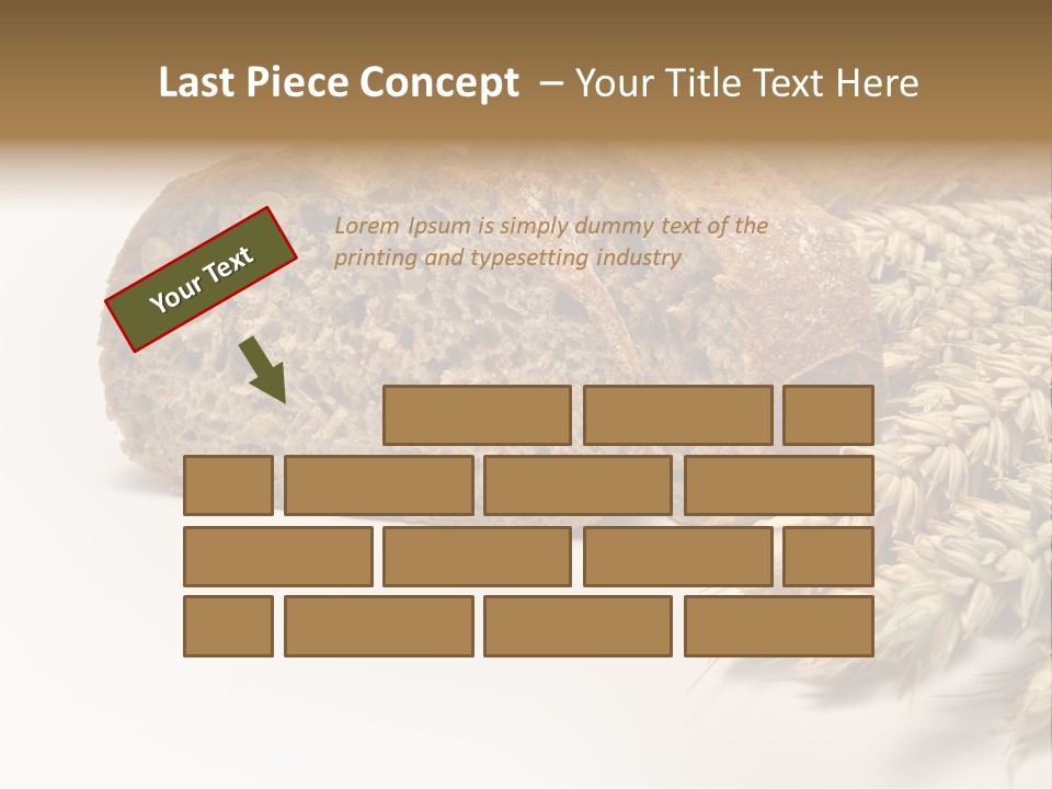 Natura Pola Kromka Chleba PowerPoint Template