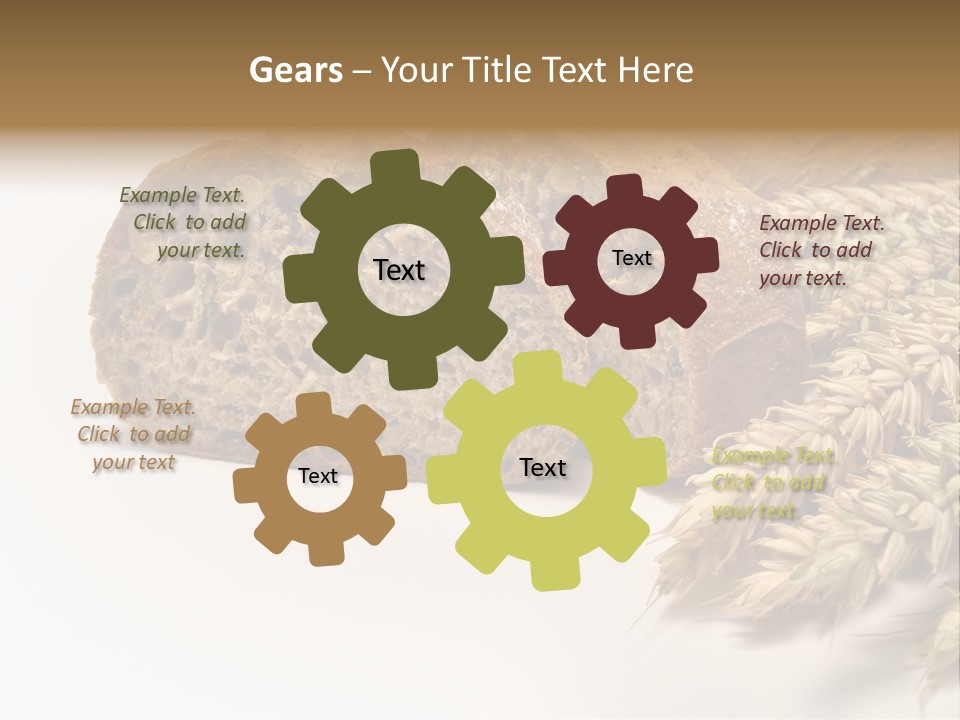 Natura Pola Kromka Chleba PowerPoint Template