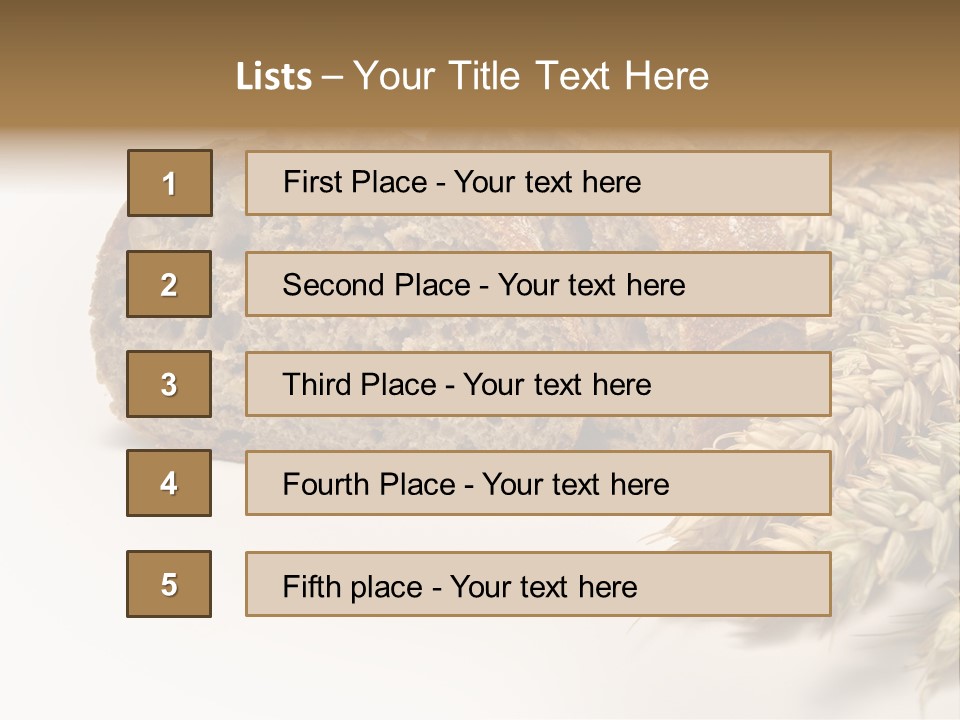 Natura Pola Kromka Chleba PowerPoint Template