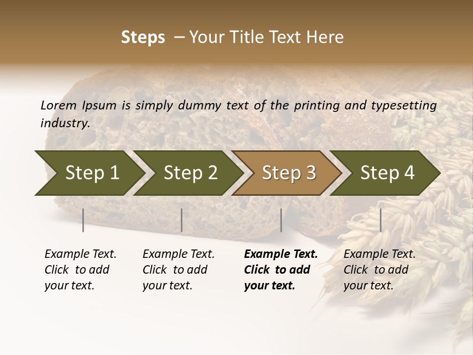 Natura Pola Kromka Chleba PowerPoint Template