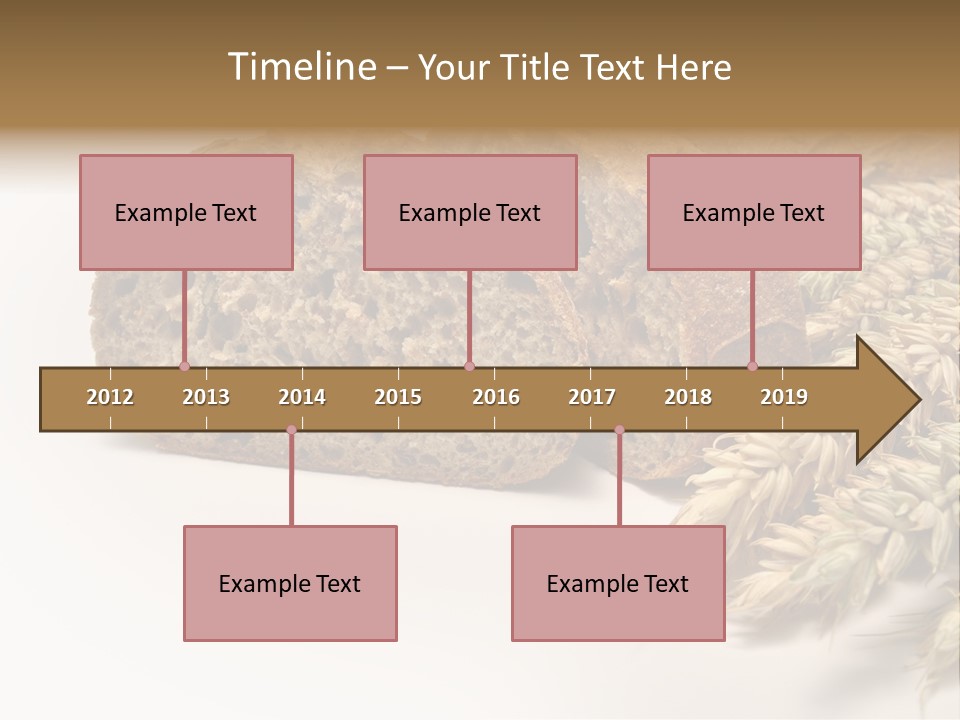 Natura Pola Kromka Chleba PowerPoint Template