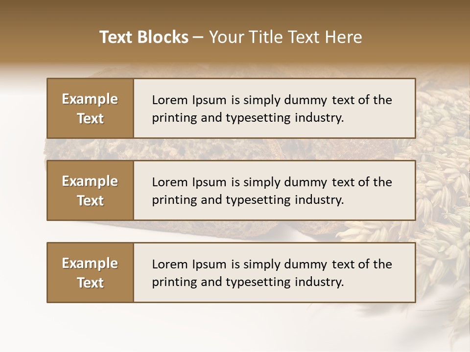 Natura Pola Kromka Chleba PowerPoint Template