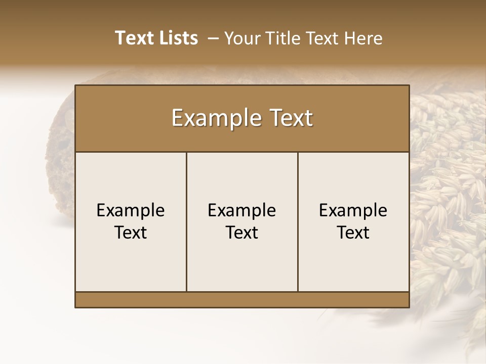 Natura Pola Kromka Chleba PowerPoint Template