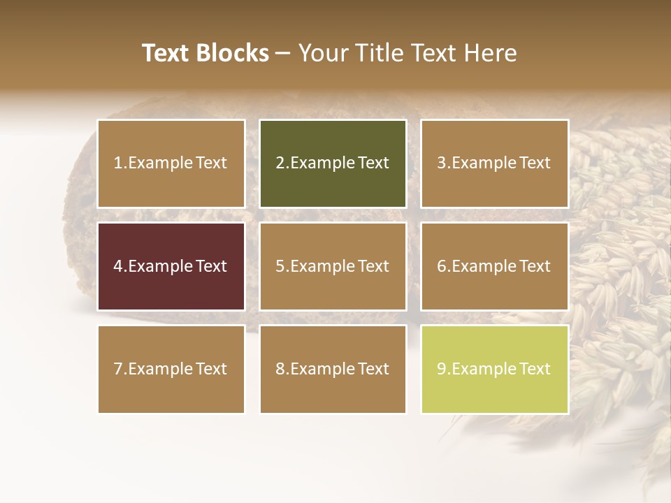 Natura Pola Kromka Chleba PowerPoint Template