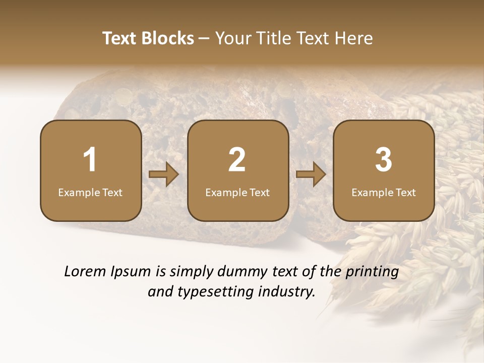 Natura Pola Kromka Chleba PowerPoint Template