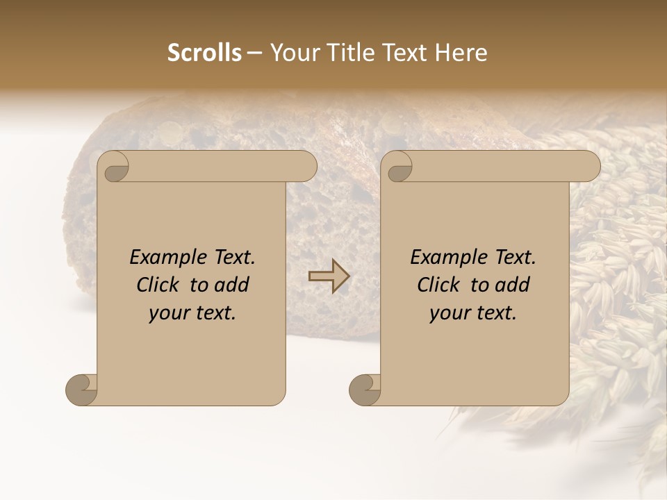 Natura Pola Kromka Chleba PowerPoint Template