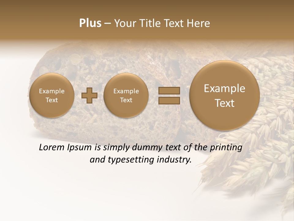 Natura Pola Kromka Chleba PowerPoint Template