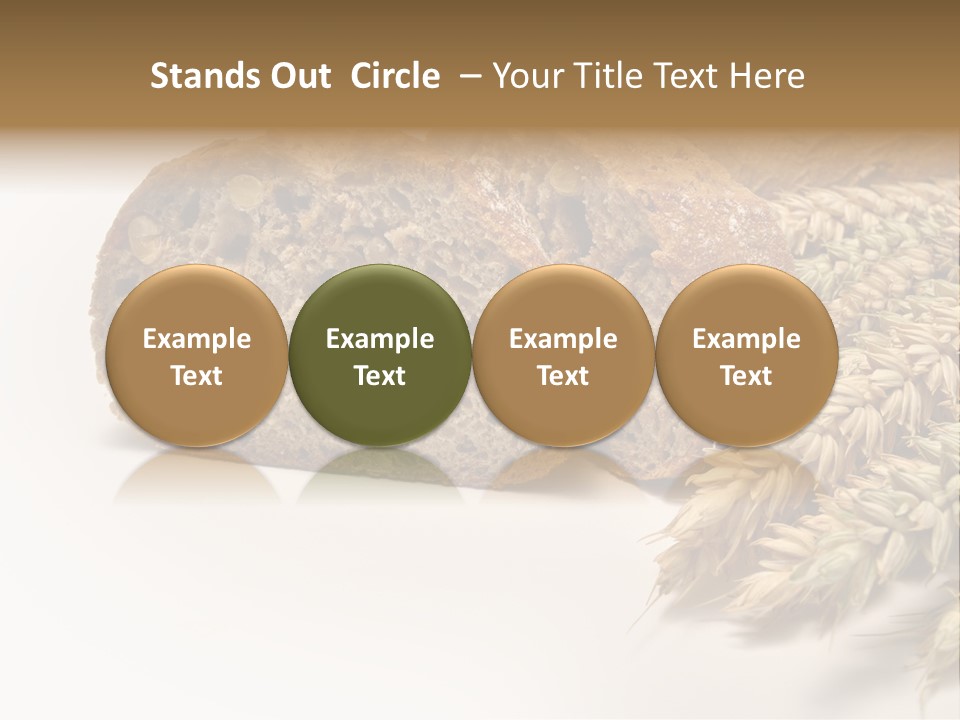 Natura Pola Kromka Chleba PowerPoint Template