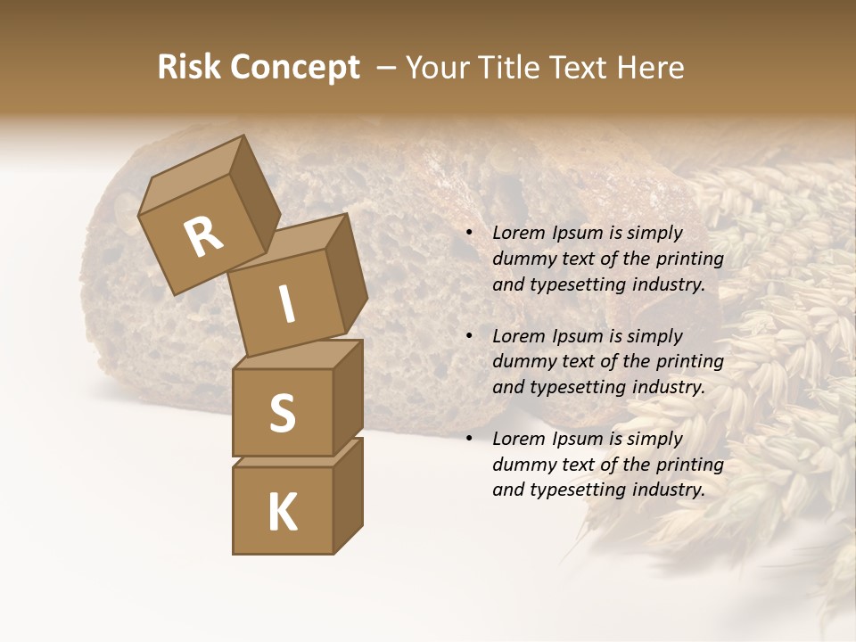 Natura Pola Kromka Chleba PowerPoint Template